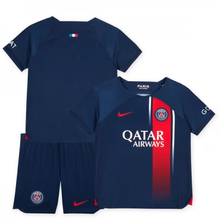 Jalkapallo Pelipaidat/Peliasut Paris Saint-Germain 2023-24 Lasten Kotipelipaita